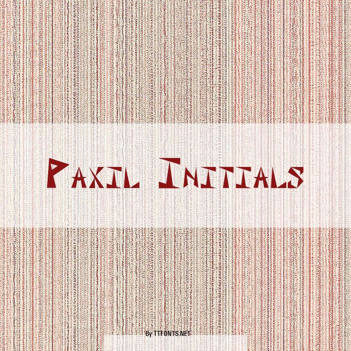 Paxil Initials example